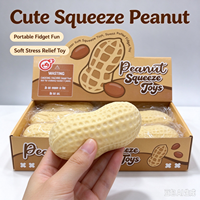 Jouets à presser en forme d'arachide en gros, super doux, anti-stress, jouet sensoriel à remontée lente, forme mignonne pour enfants