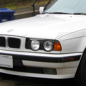 1 paire de garnitures de phares en fibre de carbone véritable pour BMW Série 5 E34 1988-1996, caches de phares, autocollants de voiture - Product Image 4