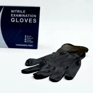 Su geçirmez nitril tek kullanımlık glovees çin üretici lateks ücretsiz muayene çalışma glovees tozsuz
