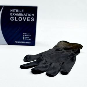 Guantes desechables de nitrilo impermeables fabricante de China guantes de trabajo de examen sin látex sin polvo - Product Image 3