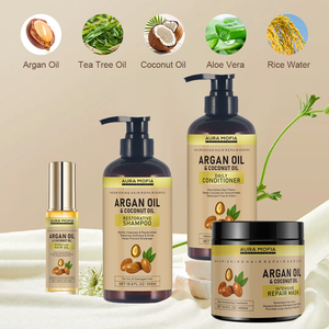 Bestseller Arganolie Shampoo En Conditioner Set-Marokkaanse Zorg Met Keratine-Voor Krullend, Steil, Droog En Beschadigd Haar - Product Image 2