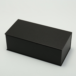 Estuche para gafas hecho a mano de cuero negro de gran tamaño. Estuche para gafas de sol graduadas, bolso de mano, caja de papel, bolsa de tela OPP, se pueden personalizar. - Product Image 3