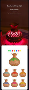 USB Ultrasonic Wood Grain Mini Desktop Aromatherapy Humidifier Home Essential Oil Air Diffuser 1 Year Warranty 300ml Capacity - Product Image 2