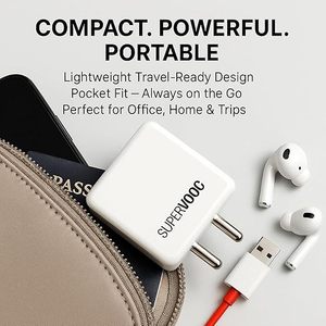 <span class=keywords><strong>Cargador</strong></span> de Laptop <span class=keywords><strong>OnePlus</strong></span> Realme <span class=keywords><strong>Nord</strong></span> Tecno Infinix Lava Vivo Oppo Itel a Prueba de Fuego 5v/3a QC3.0 80W Tipo-C - Product Image 4