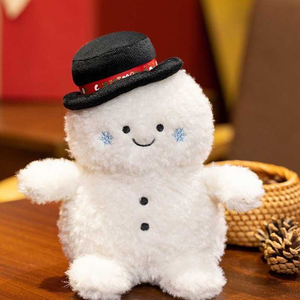 Hot Selling Kawaii Christmas Snowman Top Hat Cartoon Squishy Plush <b>Toys</b> <b>Stuffed</b> Animal <b>Toys</b> Claw Machine <b>Toys</b> for Children - Product Image 1