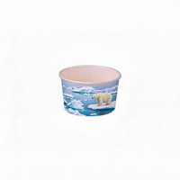 Gobelets en papier jetables Idecor pour crème glacée, à paroi simple, en papier enduit de qualité alimentaire, recyclables, logo personnalisé disponible, 3oz-12oz