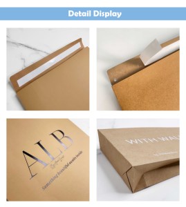 Bolsa <span class=keywords><strong>de</strong></span> Envío Ecológica <span class=keywords><strong>de</strong></span> <span class=keywords><strong>Papel</strong></span> <span class=keywords><strong>Kraft</strong></span> <span class=keywords><strong>de</strong></span> 180g, Cinta Autoadhesiva, Sobres <span class=keywords><strong>de</strong></span> <span class=keywords><strong>Papel</strong></span> con Logotipo Personalizado, Bolsa <span class=keywords><strong>de</strong></span> Correo para <span class=keywords><strong>Pequeñas</strong></span> Empresas - Product Image 6