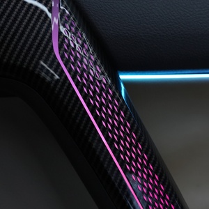 Éclairage d'ambiance intérieur de voiture RHD tendance avec affichage de la température ambiante et avertissement de vitesse de conduite à changement de couleur - Product Image 4