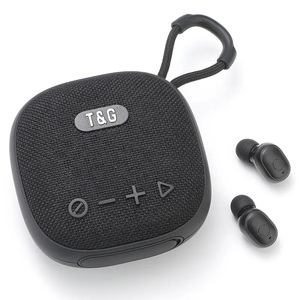2024 Mới Móc <span class=keywords><strong>Bluetooth</strong></span> Loa Với TWS Earbuds Vòng Mini Bằng Giọng Nói Trợ Lý Màu Đen Nóng Bán Tư Nhân Khuôn EU Chúng Tôi Nóng Bán - Product Image 1