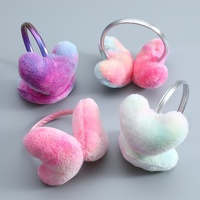 Couvre-oreilles et chauffe-oreilles en peluche en forme de cœur lumineux pour femmes, filles et adolescentes, fabriqués en Chine, chauffe-oreilles d'hiver pour temps froid