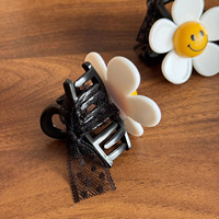 WEINI Pince à cheveux multifonctionnelle pour femme, motif fleur et visage souriant, collection été
