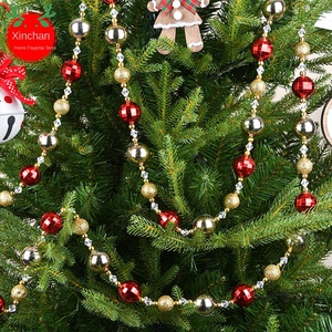 DIY High Quality <b>Christmas</b> <b>Tree</b> Pendant String Bead <b>Wall</b> Decoration Red White Green Gold Glass Ornaments Festive <b>Christmas</b> - Product Image 3