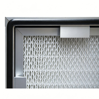 Nouvelle boîte de filtre à air HEPA personnalisée avec cadre en aluminium et construction en fibre de verre pour système d'air propre FFU AHU