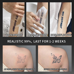Farfalla <span class=keywords><strong>e</strong></span> fiore tatuaggio temporaneo Semi permanente tatuaggio impermeabile per 2 settimane realistico tatuaggio a base di erbe per il corpo del braccio - Product Image 5