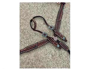 Conjunto de Arneses para Caballos de Cuero Occidental de Calidad de Exportación con Detalles Hechos a Mano Disponible en Tamaños Personalizados desde India - Product Image 2