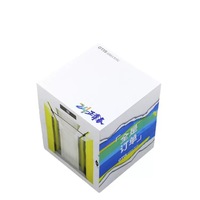 Bloc-notes personnalisé OEM d'usine Bloc-notes de bureau en bois carré avec logo Bloc-notes Cube mémo personnalisé Notes autocollantes ndex
