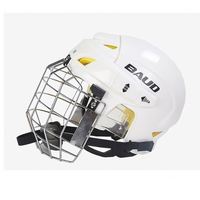 Casque de hockey professionnel noir et blanc en ABS certifié CE BD-160 S/M/L/XL pour adultes et enfants pour la course sur glace