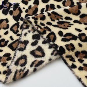 Tela de Franela con Estampado de Leopardo, Tela de Manta de Doble Cara - Product Image 1