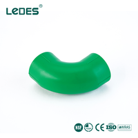 Coude PPR Ledes à 90 degrés 20 mm, raccord PPR à souder par fusion pour système de plomberie