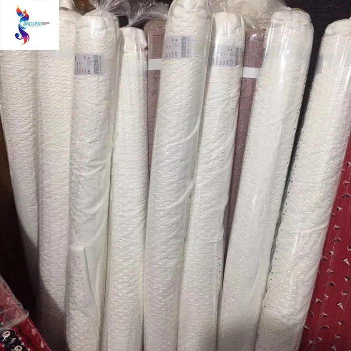 New Embroidery Lace Fabric Stock for Lady Dress and Wedding 2019 Beautiful Popular Wholesale Cotton Garment Spandex Fabric Woven