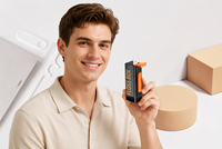 Distributeur de cure-dents en ABS Lohas Square - Étui de rangement portable réutilisable et remplaçable