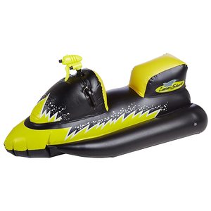 Promotion : Bouée gonflable Requin à chevaucher avec pistolet à eau, noir et jaune, jouet de piscine pour enfants et adultes, plage, lac - Product Image 3