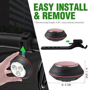 UMIONE — kit de lampes d'avertissement <span class=keywords><strong>pour</strong></span> landau, Rechargeable par USB, accessoires de sécurité, stroboscopique, <span class=keywords><strong>pour</strong></span> skateboard, <span class=keywords><strong>poussette</strong></span> de vélo - Product Image 4