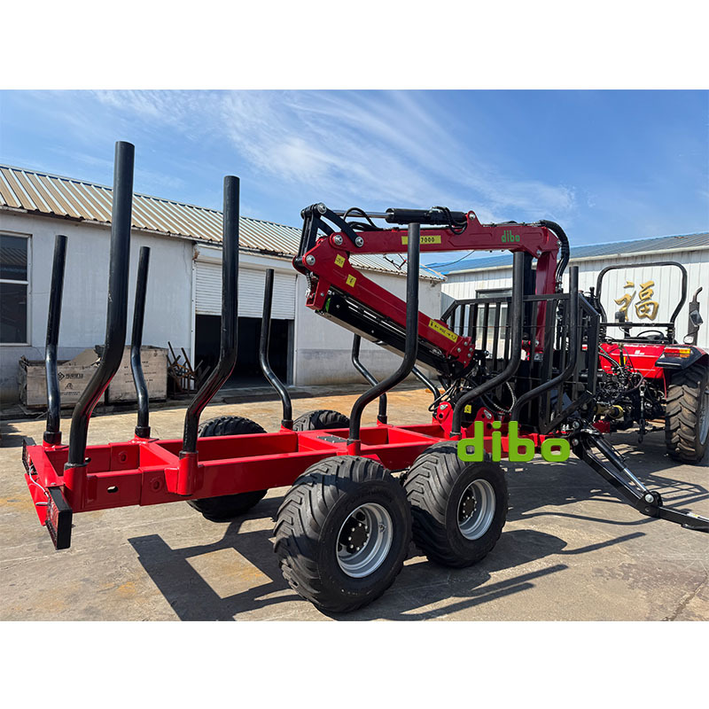 360Rotation Gasoline Engine Tractor Mounted Log