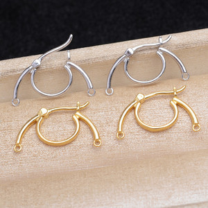 อุปกรณ์ตกแต่งต่างหูเงินแท้ S925 ลายมังกรเรียบง่าย พร้อมที่ใส่หญ้าแห่งความโชคดี 6-7 ชิ้น รุ่น 5600 สำหรับงานเครื่องประดับ - Product Image 3