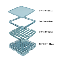 JOIN Bac de rangement commercial en plastique à 49 compartiments pour verres et tasses, compatible lave-vaisselle, pour cuisine