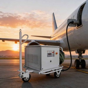 Convertisseur de fréquence statique 660 kVA 115/200 V 400 Hz, haute efficacité, installation fixe, système d'alimentation au sol pour avions - Product Image 2