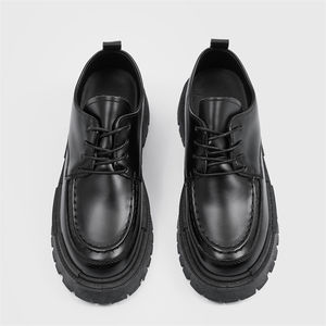 Chaussures Décontractées de Luxe pour Hommes en Cuir, Rehaussantes, à Lacets, Style Marche, de Créateur, avec Semelle Intérieure en EVA – Vente en Gros - Product Image 2