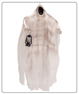 Lanterne suspendue électrique à induction, décoration d'ambiance d'horreur pour Halloween, fantôme <span class=keywords><strong>sans</strong></span> <span class=keywords><strong>visage</strong></span>, lanterne à main, fantôme suspendu coloré - Product Image 6