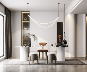 Bibliothèque Moderne Personnalisable en Bois HAIYUE avec Armoire de Rangement et Éclairage LED pour Bibliothèque et Chambre à Coucher - Product Image 2