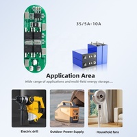 XJ BMS 3S 5A 10A LFP LifePO4 LFP NMC Lithium Li-ion Papan Perlindungan Baterai Sistem Manajemen PCB PCBA untuk Lampu Jalan Tenaga Surya