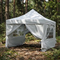 Tente Pop-Up 10x10 avec 6 parois latérales amovibles, robuste, facile à monter, pour usage commercial extérieur, abri portable, gazebo, sac de transport