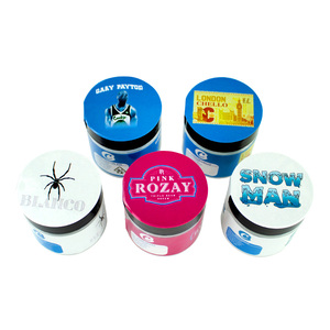 PET Clear Jars Lids <b>Body</b> <b>Scrub</b> Container Bulk 50ml 80ml 100ml 120ml 150ml 200ml 250ml 500ml with White Cosmetic Plastic OEM - Product Image 3
