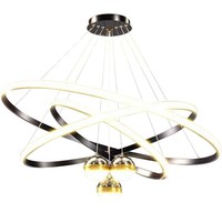 Lustre suspendu LED moderne de style nordique de luxe, réglable en hauteur, avec projection d'étoiles pour salon et salle à manger
