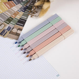 Rotulador Resaltador Cuadrado de Color Pastel con Punta de Cincel Suave, Secado Rápido, Fácil de Sostener para Diario, Planificador Bíblico - Product Image 3