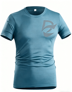 Camiseta Deportiva Personalizada con Logotipo, Cuello Redondo, Transpirable, de Secado Rápido, Compresión, Lisa, para Hombre, Reflectante - Product Image 3