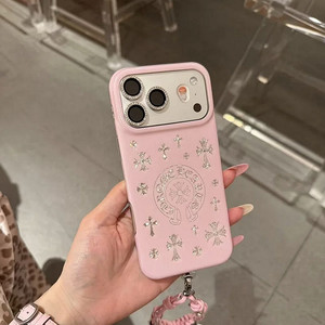 เคสโทรศัพท์แบบโปร่งลายกากบาท รุ่นพรีเมียม สำหรับ Apple 17 Pro Max เคสโทรศัพท์แบรนด์ดังทันสมัย <span class=keywords><strong>iPhone</strong></span> 16 15 14 13 <span class=keywords><strong>12</strong></span> P พร้อมอุปกรณ์เสริมฝาครอบแบบพกพา - Product Image 6