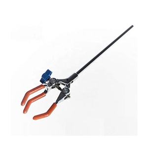 Abrazadera <span class=keywords><strong>de</strong></span> <span class=keywords><strong>vaso</strong></span> <span class=keywords><strong>de</strong></span> condensador multifuncional HAIJU LAB, extensión ajustable <span class=keywords><strong>de</strong></span> tres dedos, recubierta <span class=keywords><strong>de</strong></span> goma mordaza, abrazaderas <span class=keywords><strong>de</strong></span> <span class=keywords><strong>laboratorio</strong></span> cromadas - Product Image 1