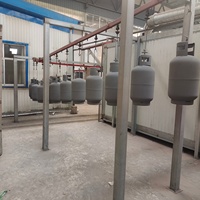 Ligne de production intégrée de fours de cuisson et de séchage entièrement automatiques à pulvérisation cyclique pour le revêtement des aciers et des profilés extrudés