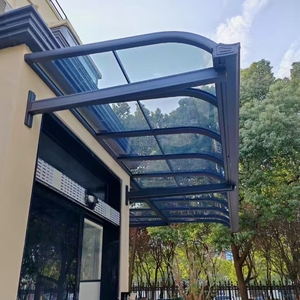 <span class=keywords><strong>Auvent</strong></span> <span class=keywords><strong>de</strong></span> voiture manuel en polycarbonate et aluminium avec protection solaire et résistance à l'eau pour balcon - Product Image 1