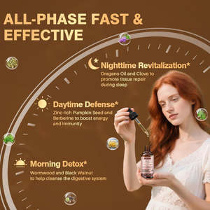 Teinture liquide <span class=keywords><strong>de</strong></span> noix noire et d'armoise avec <span class=keywords><strong>clou</strong></span> <span class=keywords><strong>de</strong></span> <span class=keywords><strong>girofle</strong></span>, citrouille, origan, curcuma, corossol, berbérine, complément alimentaire <span class=keywords><strong>pour</strong></span> la santé intestinale - Product Image 6