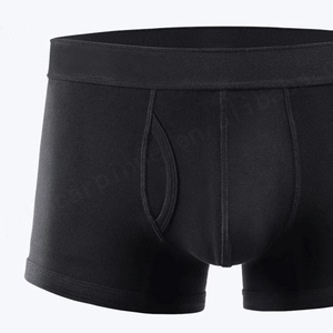 Vente en gros de sous-vêtements masculins, caleçons et boxers solides en coton à la mode et décontractés pour hommes, de haute qualité - Product Image 5