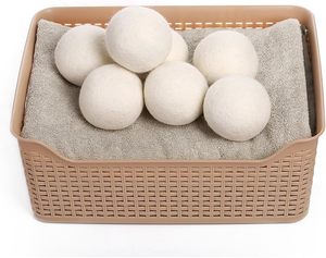 36 Palline di Lana Riutilizzabili per Asciugatrice con 2 Sacchetti in Mussola, Ammorbidente Naturale Anti-Piega - Product Image 2