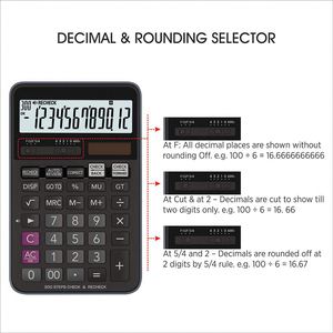 Calculatrice électronique d'entreprise NOVISON à 12 chiffres, modèle LL-20260626-56, fonctionnant sur piles bouton, écran LCD - Product Image 3