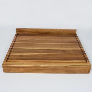<span class=keywords><strong>Planche</strong></span> à découper en bois d'acacia écologique, grande <span class=keywords><strong>planche</strong></span> à pâtisserie pour comptoir avec bords surélevés, naturelle et durable - Product Image 2