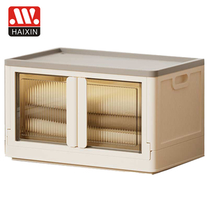 Современный прозрачный пластиковый складной ящик для хранения, 32 и 72 л - Product Image 2